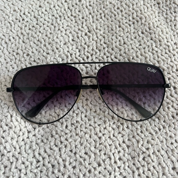 Quay Australia Accessories - Quay Black Aviator Sunglasses